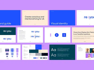 re:you visual identity brand branding design graphic design illustration leadership logo marketing meyers briggs philosophy psychology ui ux vector