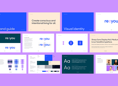 re:you visual identity brand branding design graphic design illustration leadership logo marketing meyers briggs philosophy psychology ui ux vector