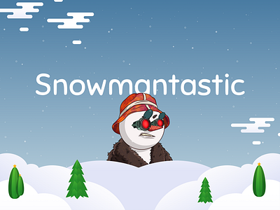 Snowmantastic - NFT Project Website about us crypto design footer nft roadmap snow snowman ui ux website