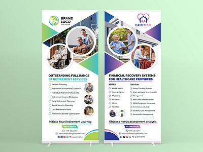 Roll up banner, Retractable banner, pop up, pull up, signage care clinic doctor flyer health hospital medical medical service nursing old home care pop up banner poster poster design pull up banner rehabilitation retirement retractable banner roll up banner signage treatment