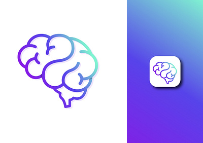 Brain logo design. brain logo design