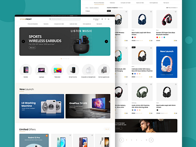 Electronic Store electronic ui ux website