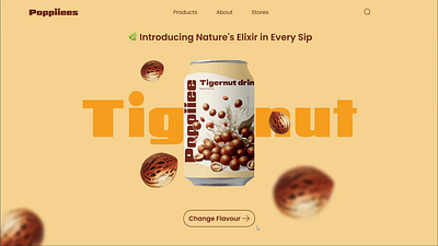 Poppiiees landing page animation interactivedesign motion graphics product productdesign ui