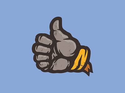 Thumb’s Up! bandana cool do it fingers groovy hand mascot thumb thumbs thumbs up wrist yes