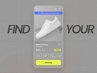 Nike APP Animation animation app branding concept figma graphic design logo motion graphics nike ui