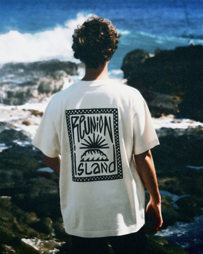 Reunion Island visual apparel design branding graphic design illustration skate surf typography