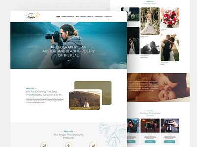 Photography Academy | Landing Page Design design dribbble dribbble landing page dribble landing page landing page ui landingfolio landingpage ui ui design ui ux ux web ui web ui design website