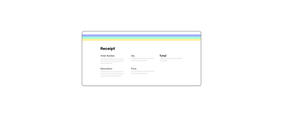 Daily UI Challenge #17 ; Purchase Receipt UI