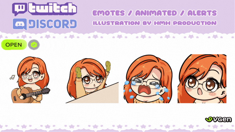 animated emotes twitch streamers commissions art