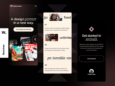 Rockmuse.co - nominated on Awwwards agency app awwwards best creative design ethno features footer hero layout mobile rockmuse studio style top ui ux web