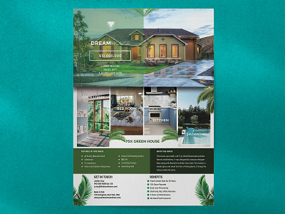 Real Estate Banner for DREAM HOUSE estate flyer graphic design media modern new post real real estate social