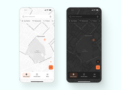 Map Design — Daily UI #29 app dailyui dark design light map map app mapping product redesign ui ux