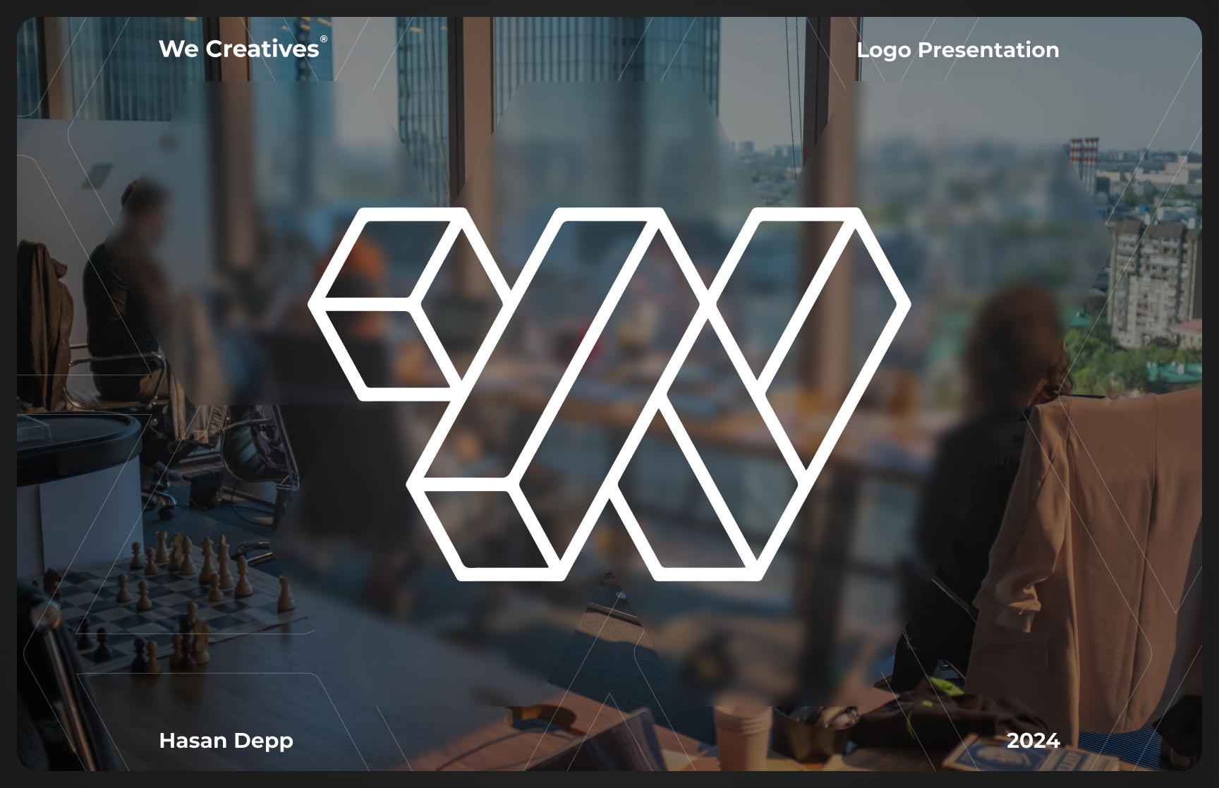 We Creatives - Logo Presentation brand branding design identity logo minimal modern startup tech vector visual