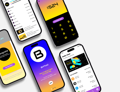 Bitfold - Visual Design for a Crypto App
