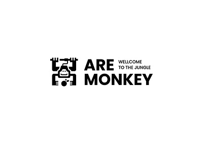 Monkey jungle logo branding design graphic design illustration illustrator jungle logo logo monkey jungle monkey logo typography vector