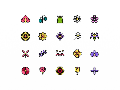 Flower Icon art artwork design designer flower flower icon icon icon interface icon jar icon outline iconography line logo svg symbol ui uiux vector