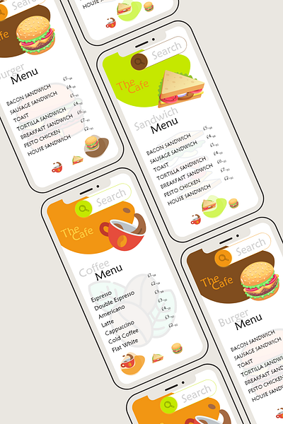 Food App Design adobe xd android app app design design food app ios app iphone app ux