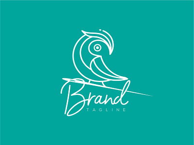 Sewing bird logo abstract bird branding business design fashion flying graphic design illustration logo sewing symbol vector