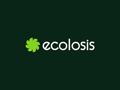 Ecolosis Logo branding ecolosis logo green logo icon identity leaf logo logo branding logo mark logotype tree logo typography unique logo vector