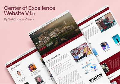 Center of Excellence VIT-AP Website - By Sai Charan Venna app branding design illustration logo typography ui ux vector