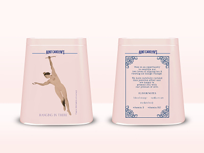 Package Design for Aunt Carolyn's brand branding design digital digital art food food package graphic design identity branding illustration label minimal modern nostalgic package package design retro soft colors tea package vintage