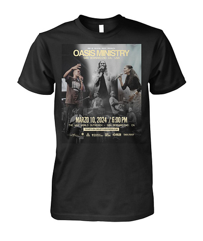 Oasis Ministry USA Tour 2024 Shirt