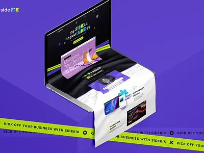 SideKik - PageBuilder Landing Page builder design graphic design minimal nocode pagebuilder product sideproject ui ux web