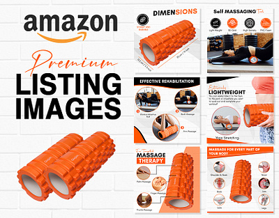 Massage Roller Listing Images | Amazon Listing Design amazon amazon listing flyer design graphic design infographic lifestyle images listing images