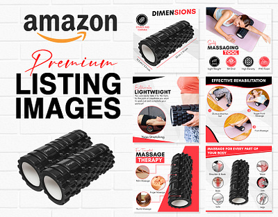 Massage Roller Listing Images | Amazon Listing Design add design ads amazon amazon listing images branding brochure design design flyer design graphic design illustration infographics listing design listing images logo ui