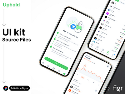 Make Uphold UI your own andoid bitcoin branding crypto crypto currency design figma finance finance app free investment app ios kit landing page mobile app modern ui trading app ui ui ux website