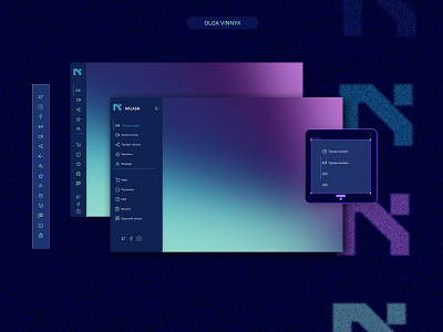 UI for the sidebar dashboard sidebar ui uxui uxui design visual interface web design