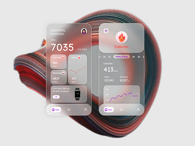 Health tracker app ui