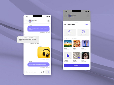 Messenger app chat design dialog file message messenger minimal ui uiuxdesign ux