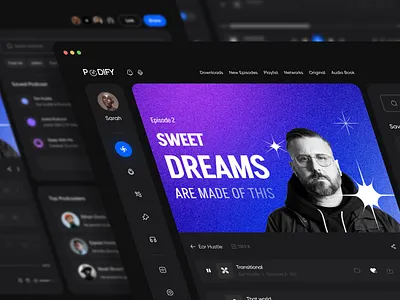 Podify ( Dashboard ) clean dashboard dashboard design design platform design podcast podcast dashboard podcast design podcast manager podcast platform ui ui trends uiux ux web design