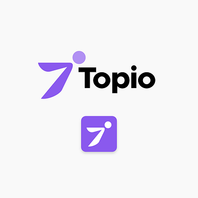 Logo Design for Topio app icon branding commission design freelance work graphic design logo logo design logo design branding logo designer travel vector