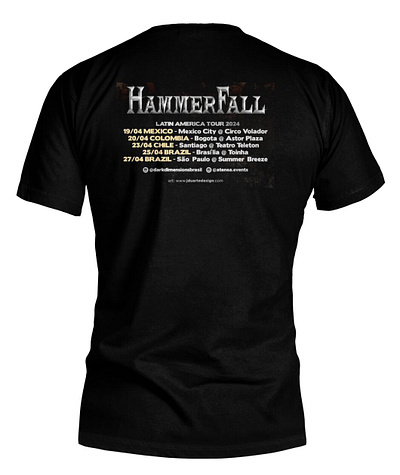 HammerFall Latin American Tour 2024 Shirt