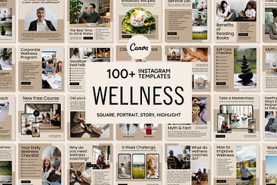 Wellness Cream Template 3d animation branding canva templates design graphic design health coach illustration instagram templates life coach logo motion graphics self care self help social media templates therapist ui ux vector wellness coach