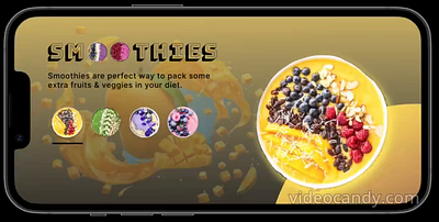 Smoothie app design brought to life with Figma's Smart Animate! aesthetic design animation appdesign branding cover image design design system figma figmamagic fooddesign gif graphic design hero image landing page smoothie style guide typography ui uiux design website
