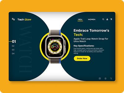 Watch Landing Page UI Design animation design design trends figma figma landing page graphic design interaction design landing page desing landing page ui mobile uiux design ui ui design user experience user experience design user interface user interface design ux ux design watch landing page web design