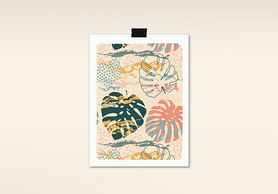 Kaleidoscopic jungle abstract hand drawn modern pattern seamless