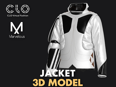 Jacket · Rame4d Studio 3d branding cinema4d clo3d illustration mockup motion graphics patterns prompts virtualfashion