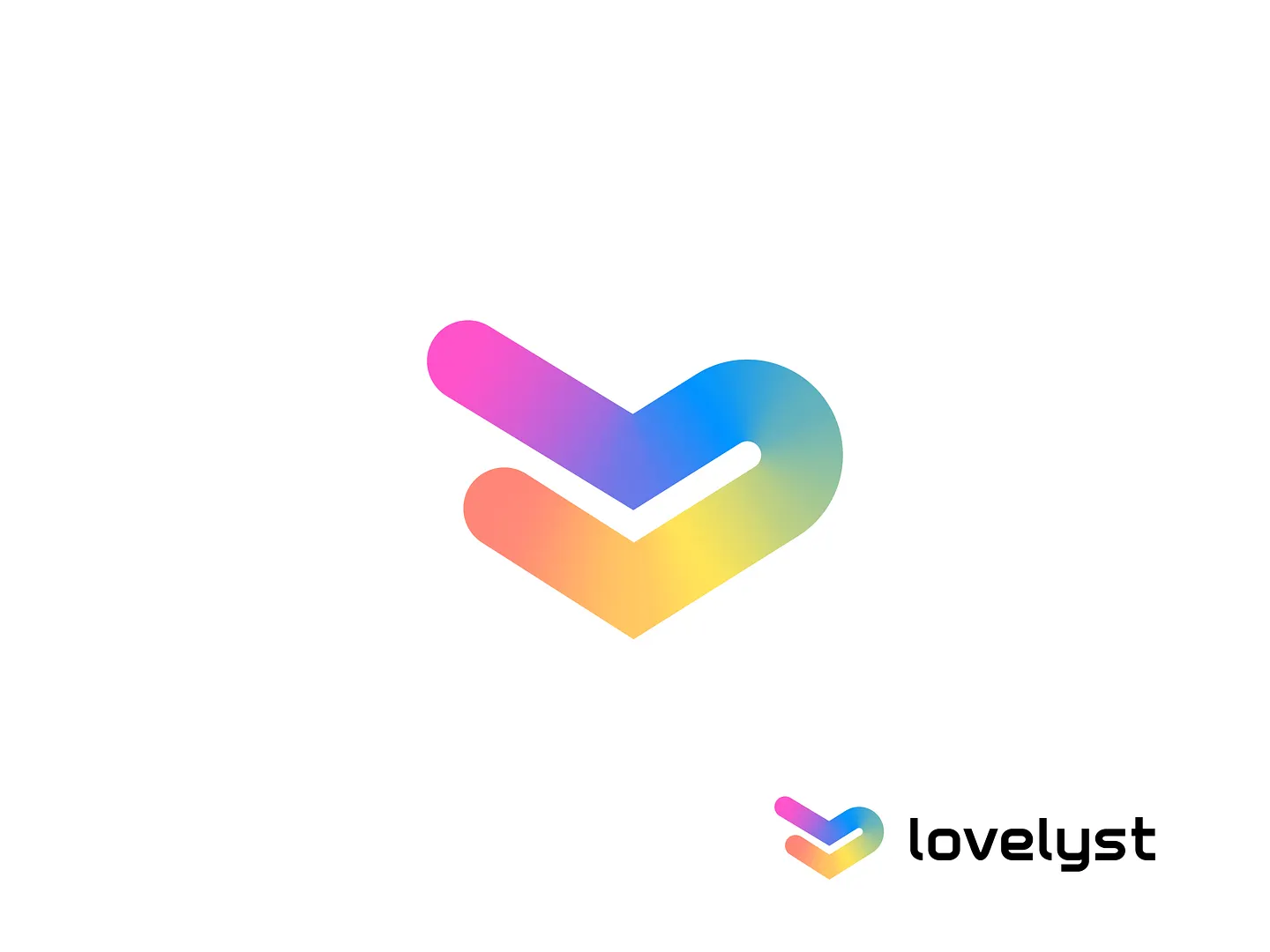 Vibrant Logo Design for a Dating Website