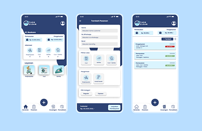 Laundry Service application design laundry ui uiux