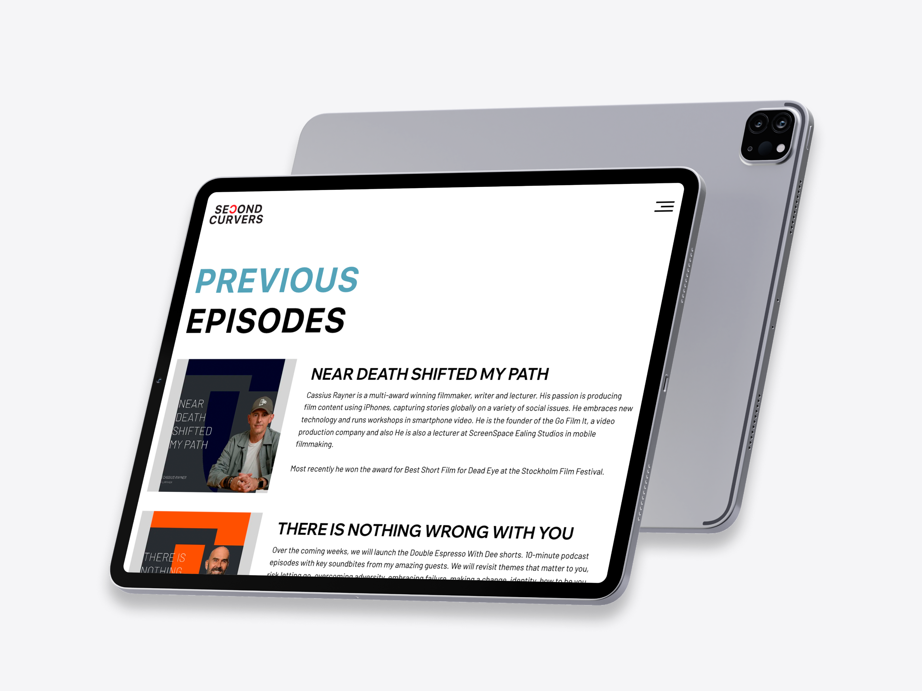 Mobile Website Design for Podcast Platform beauty business concept design landing page mobile ui user interface ux website design