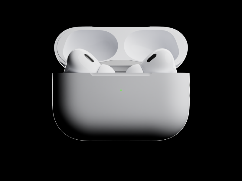 Apple AirPods Pro 2 animation advertisement 🔊 on 3d ads advertisement airpodspro animation apple blackwhite blender branding magsafe octane render open to work pre roll saund