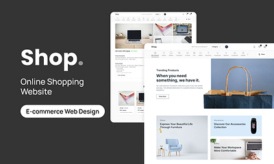 Ecommerce Website Template ecommerce figma landing page shopping template ui uiux user interface ux web design website design