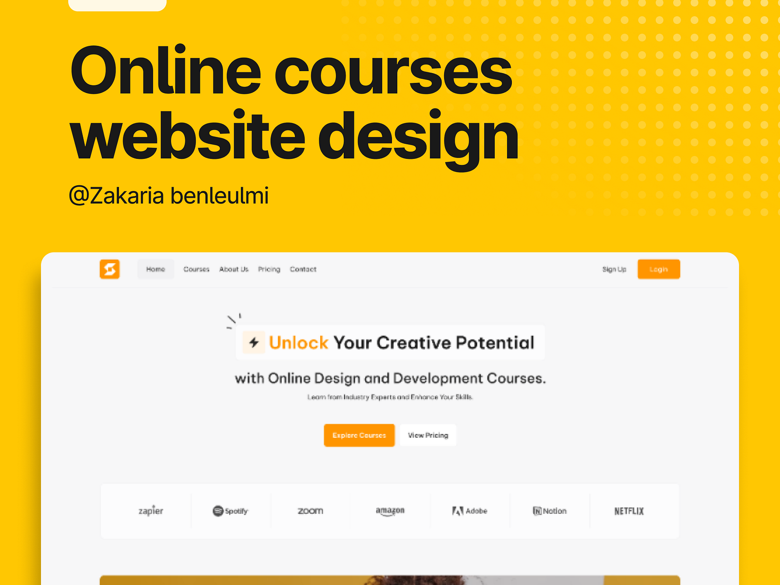 online courses websites design