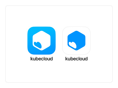 kubecloud™ – app icon design app icon brand design brand identity cloud cube logo logo design mark design visual design