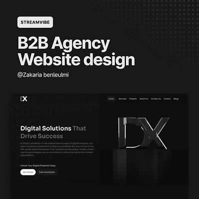 B2B AGENCY WEBSITE DESIGN ui web design