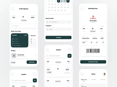 Booking Airplane Ticket airplan booking ticket ui ux